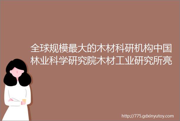 全球规模最大的木材科研机构中国林业科学研究院木材工业研究所亮相全球最大核能展mdashmdash2023深圳核博会