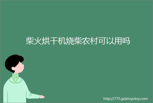 柴火烘干机烧柴农村可以用吗