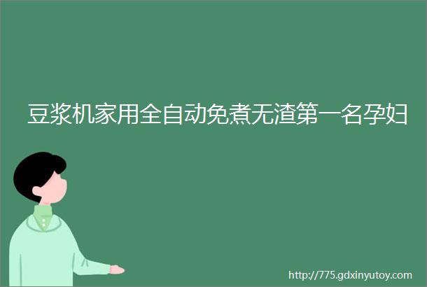 豆浆机家用全自动免煮无渣第一名孕妇