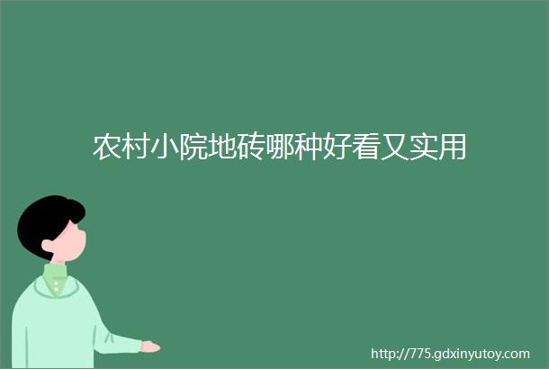 农村小院地砖哪种好看又实用