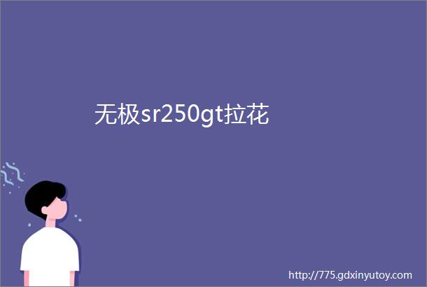 无极sr250gt拉花